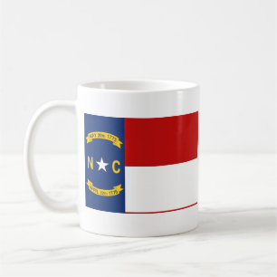 North Carolinian Flag + Map Mug