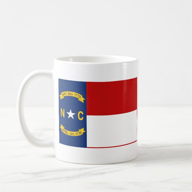 North Carolinian Flag + Map Mug (Left)