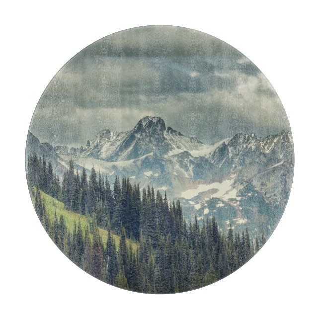 North Cascade: Majestic Mountain Peak. Cutting Board (Front)