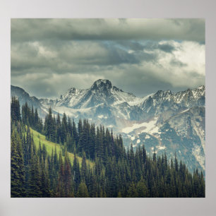 North Cascade: Majestic Mountain Peak. Poster