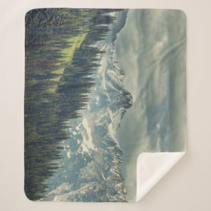 North Cascade: Majestic Mountain Peak. Sherpa Blanket