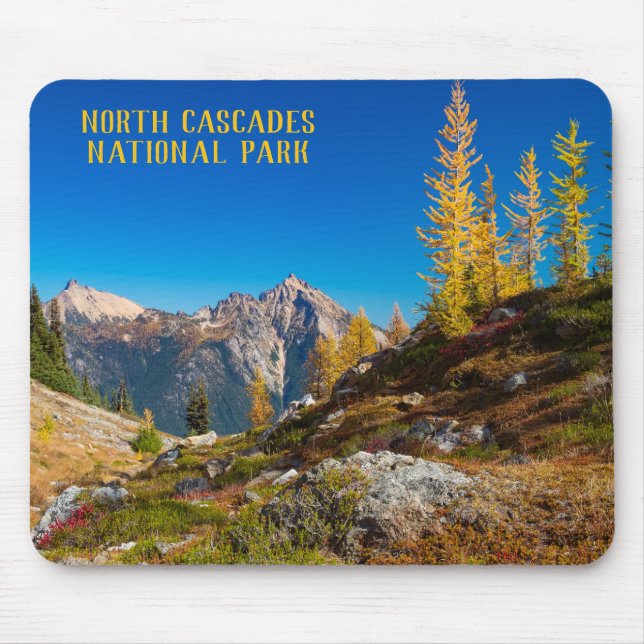 North Cascades Autumn Colour Mouse Pad (Front)