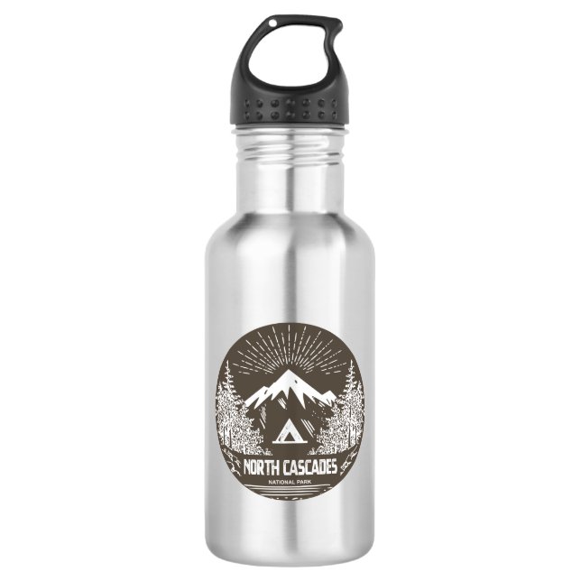 North Cascades National Park 532 Ml Water Bottle (Front)