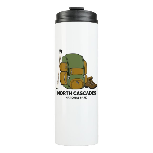 North Cascades National Park Backpack Thermal Tumbler (Front)