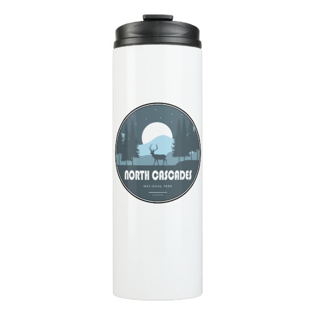 North Cascades National Park Deer Thermal Tumbler (Front)