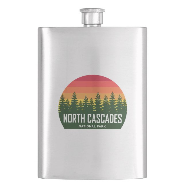 North Cascades National Park Hip Flask (Front)