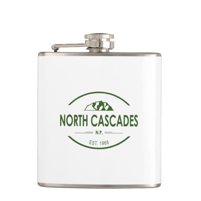 North Cascades National Park Hip Flask (Front)