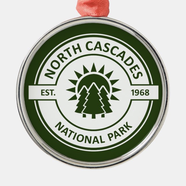 North Cascades National Park Metal Ornament (Front)