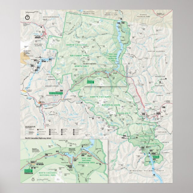 North Cascades National Park Poster (Front)