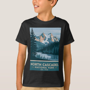 North Cascades National Park Vintage Camping Men W T-Shirt