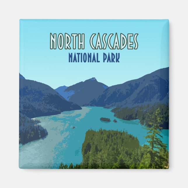 North Cascades National Park Washington Magnet (Front)