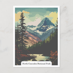 North Cascades National Park, Washington USA Postcard