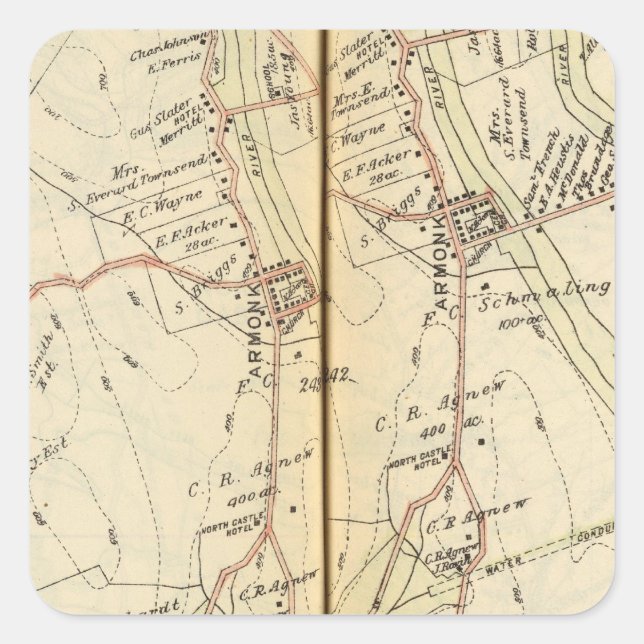 North Castle, New York 2 Square Sticker (Front)