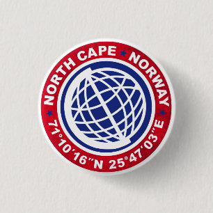 NORTH CASTRATES SPECIAL NORWAY 1 INCH ROUND BUTTON