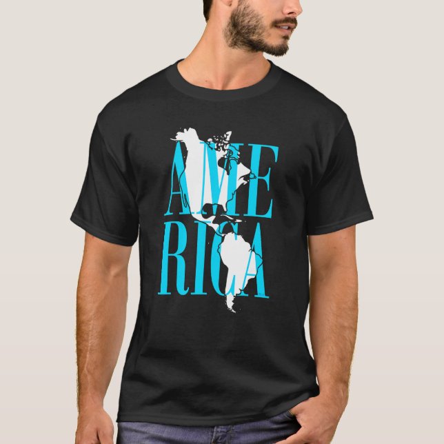 North Central And South America Map This Is Americ T-Shirt (Front)