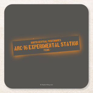 North Central Positronics Square Paper Coaster