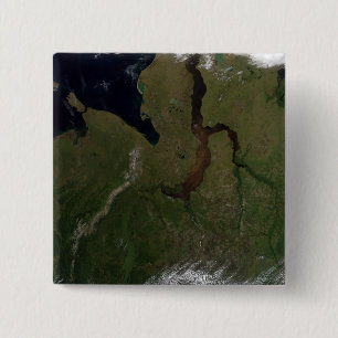 North Central Russia 2 Inch Square Button
