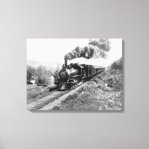 North Coast Limited Railway Train near Canvas Print