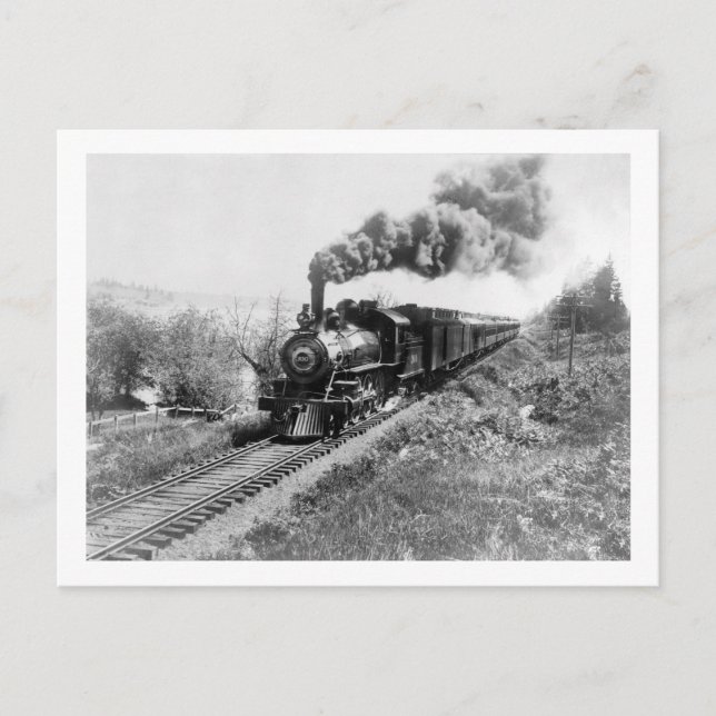 North Coast Limited Railway Train near Postcard (Front)