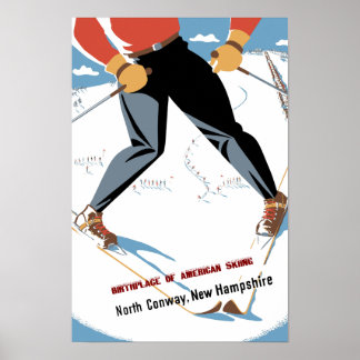 North Conway, New Hampshire travel poster