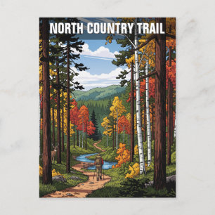 North Country Trail Hiking Travel Postcard