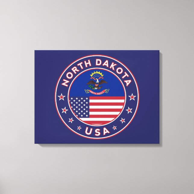 North Dakota Canvas Print (Front)