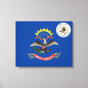 North Dakota flag Canvas Print