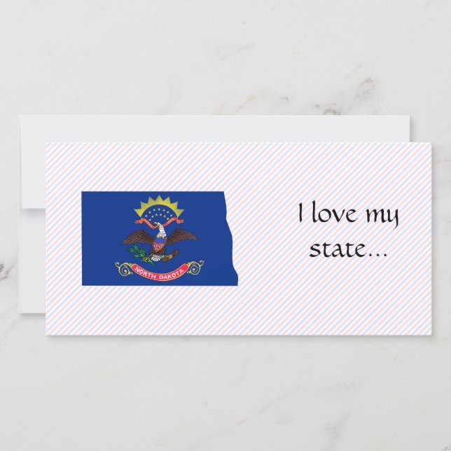 North Dakota Flag Map (Front)