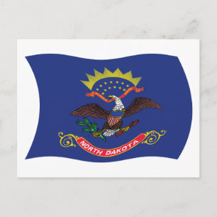 North Dakota Flag Postcard