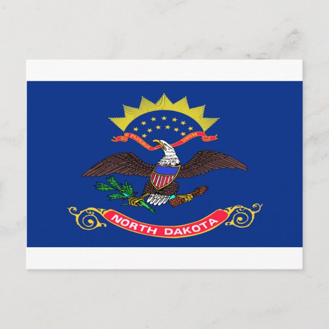 North Dakota Flag Postcard (Front)