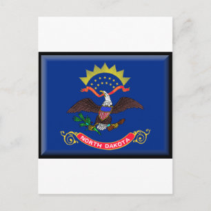 North Dakota Flag Postcard