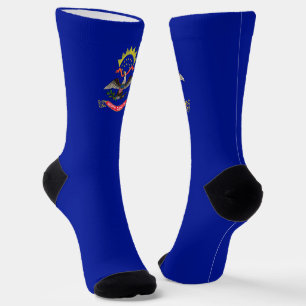 North Dakota flag Socks