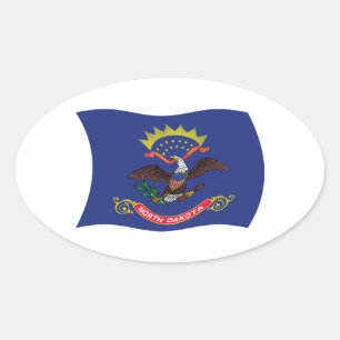 North Dakota Flag Sticker