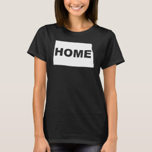 North Dakota Home Away From State T-Shirt Tees
