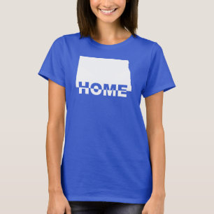 North Dakota Home Away From State T-Shirt Tees