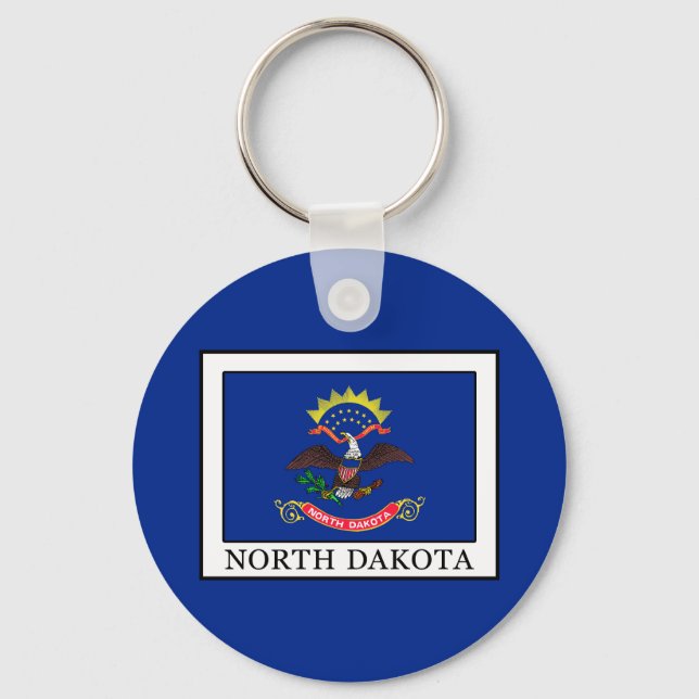 North Dakota Keychain (Front)