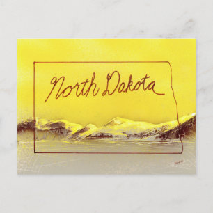North Dakota Land Postcard