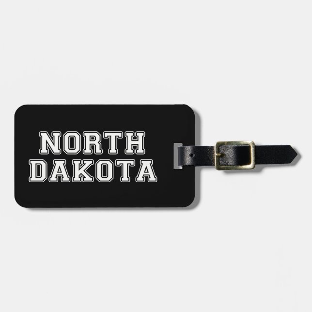 North Dakota Luggage Tag (Front Horizontal)