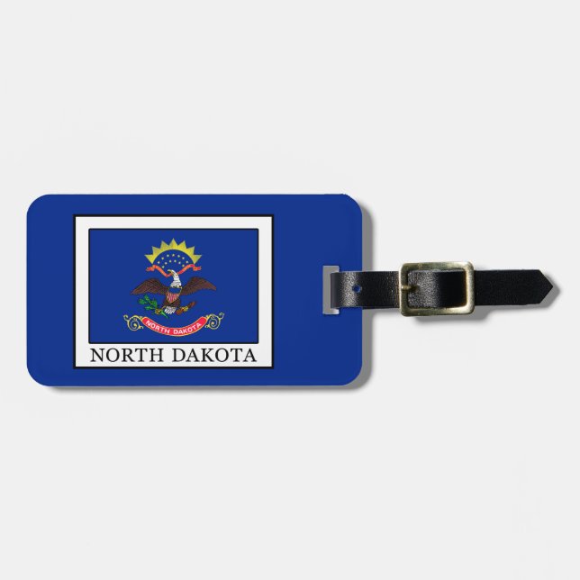 North Dakota Luggage Tag (Front Horizontal)