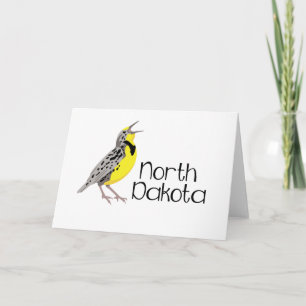 North Dakota Meadowlark Card