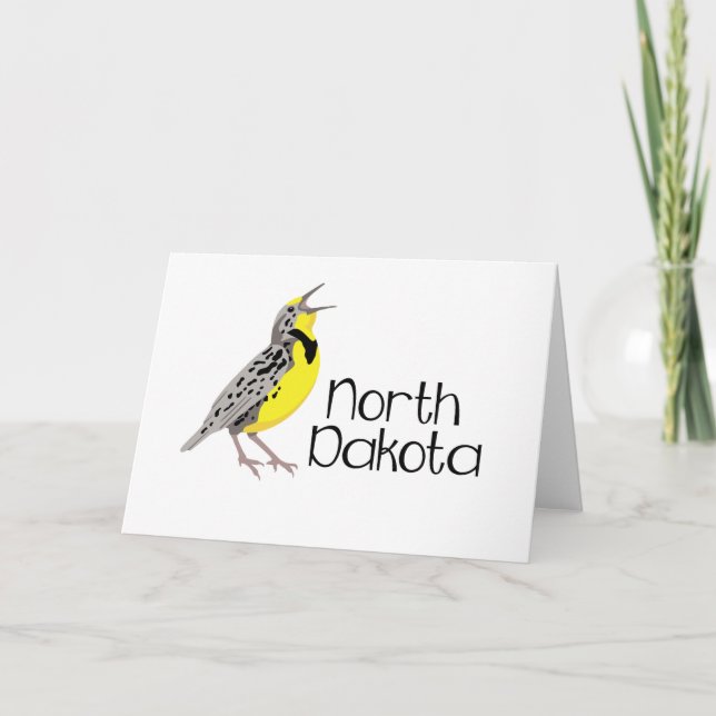 North Dakota Meadowlark Card (Front)
