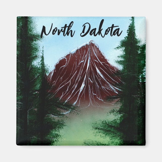 North Dakota Mountain Runoff Magnet (Front)