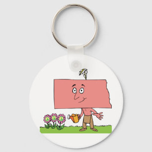 North Dakota Native American Travel Souvenir Keychain