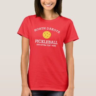 North Dakota Pickleball Club Partner Name Custom T-Shirt