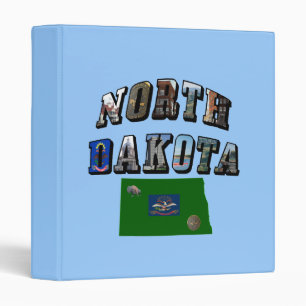 North Dakota Picture Text Binder