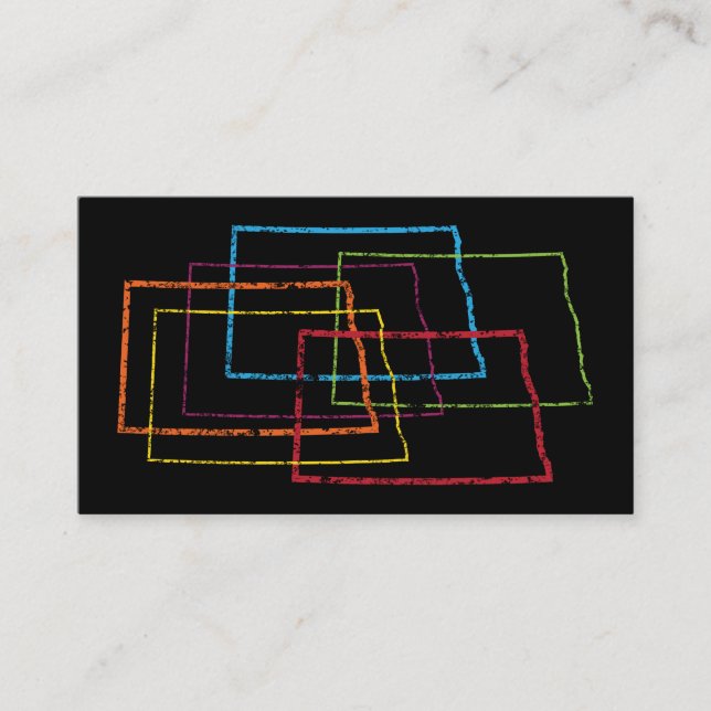 north dakota pride blur business card (Front)