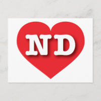 North Dakota Red Heart - I love ND