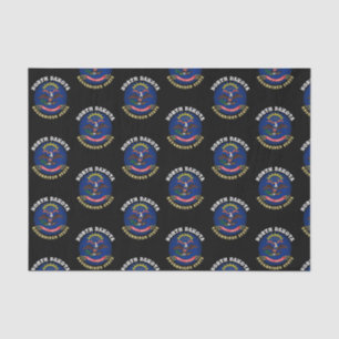 NORTH DAKOTA ROUGHRIDER STATE FLAG TISSUE PAPER