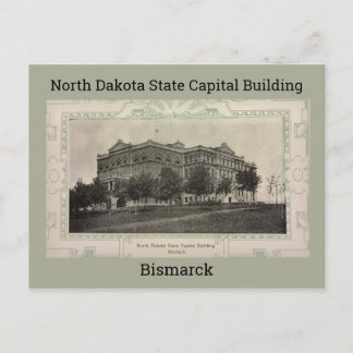 North Dakota State Capital Building 1908 Postcard