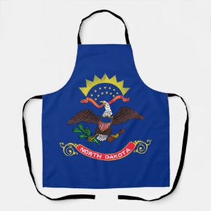 North Dakota State Flag Apron